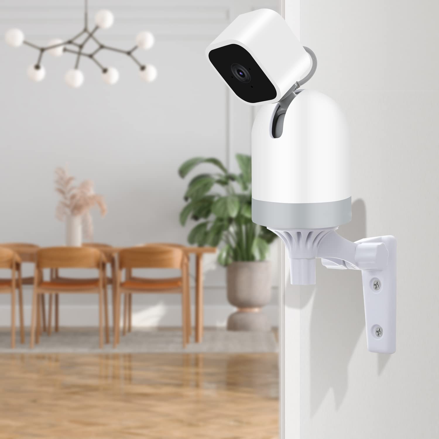 Oyocam Wall Mount Compatible With Blink Mini Pan Tilt Camera, 2 Pack Adjustable Angles Bracket 180 Degree Rotation Easy To Insta