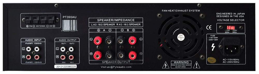 Pyle Home(R) Pt390Au 300 Watt Digital Home Stereo Receiver System