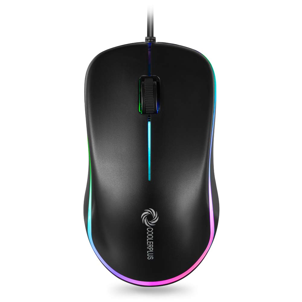 Coolerplus Fc112 Usb Optical Wired Computer Mouse With Easy Click For Office And Home, 1000Dpi, Premium And Portable,Compatible 