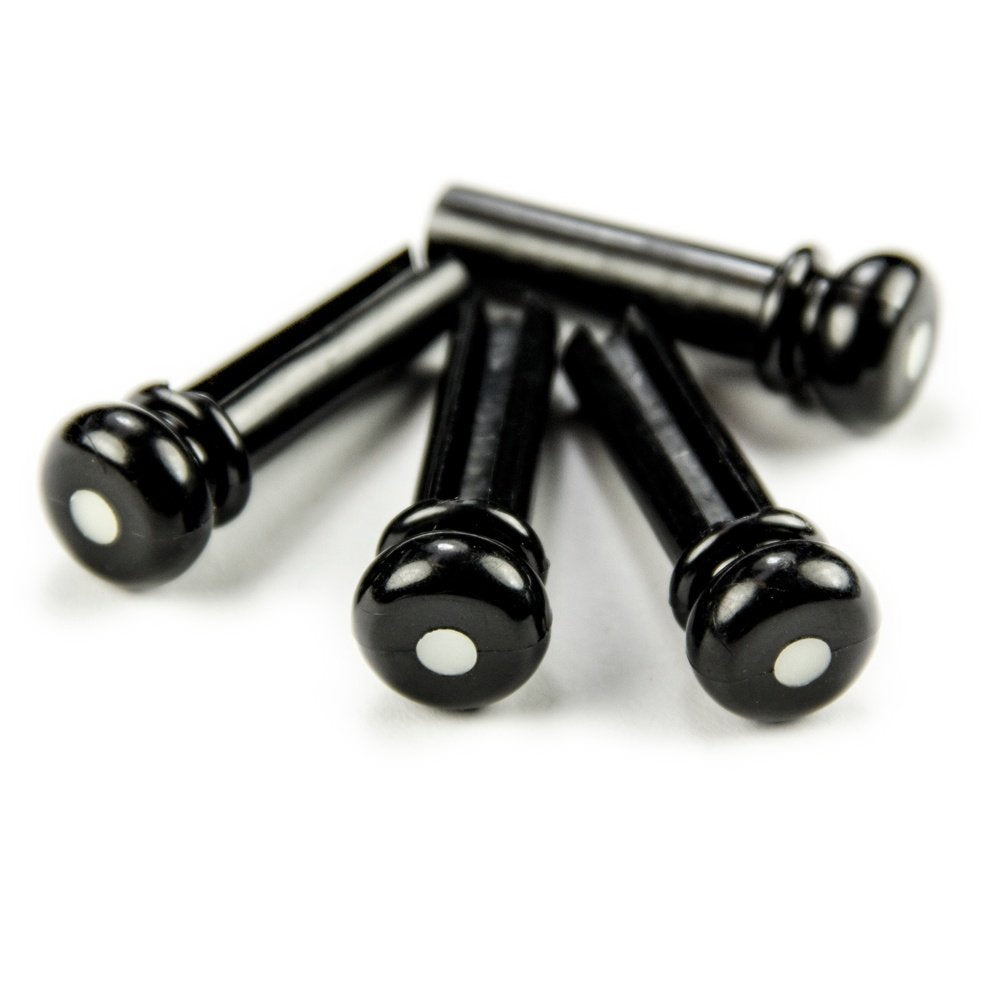 All Parts Bp 0677 023 Black Grooved Acoustic Bass Bridge Pins