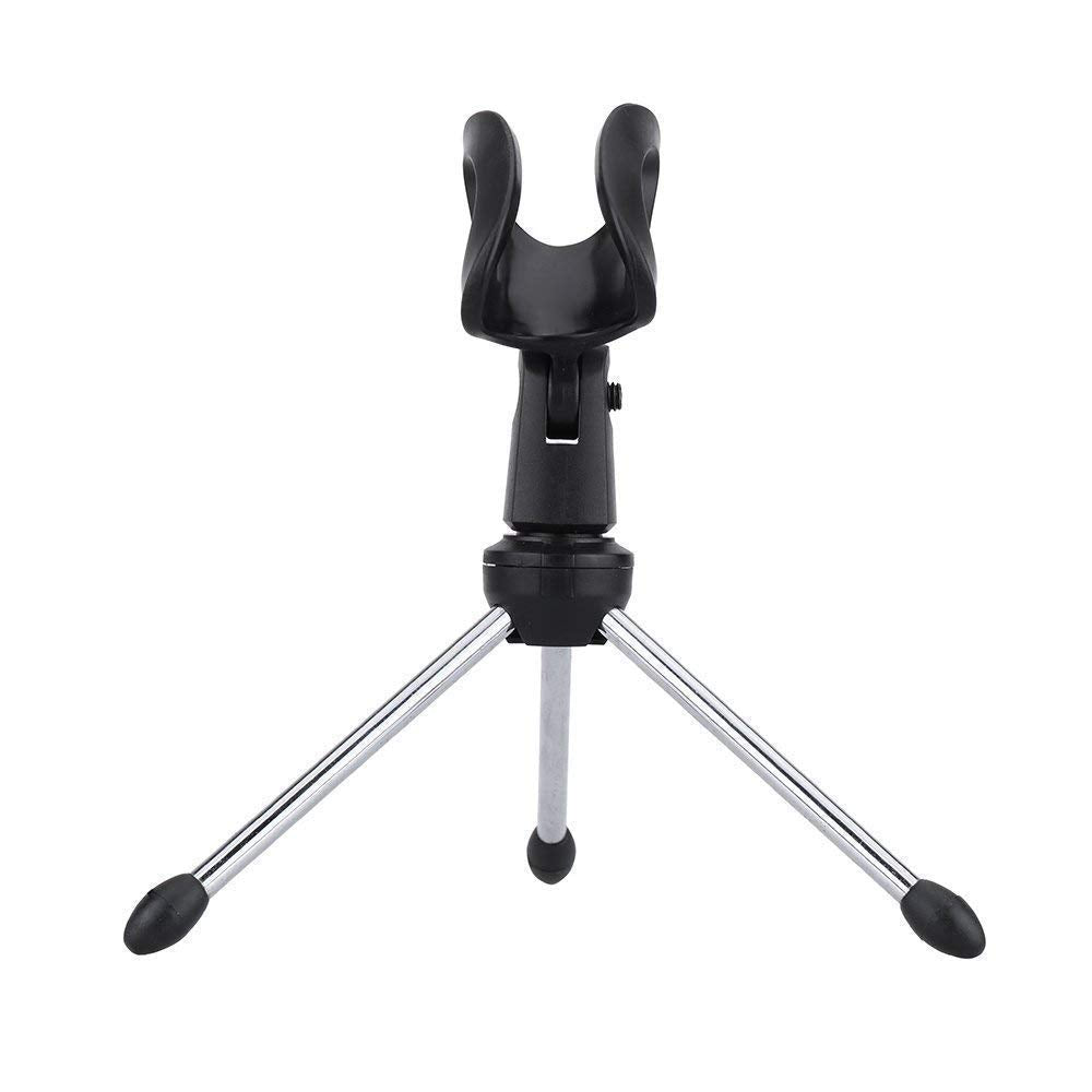 Spykart Table Desktop Mini Microphone Stand With Alloy Steel Base Mic Clip Holder For Studio Sound Recording, Meeting, Lecture A