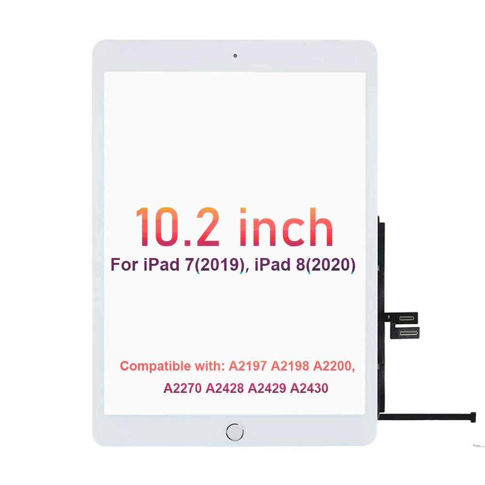 For Ipad 7Th/8Th Generation Screen Replacement Digitizer 10.2''(A2197,A2198,A2200,A2270,A2428,A2429,A2430),For Ipad 7/8 Screen R