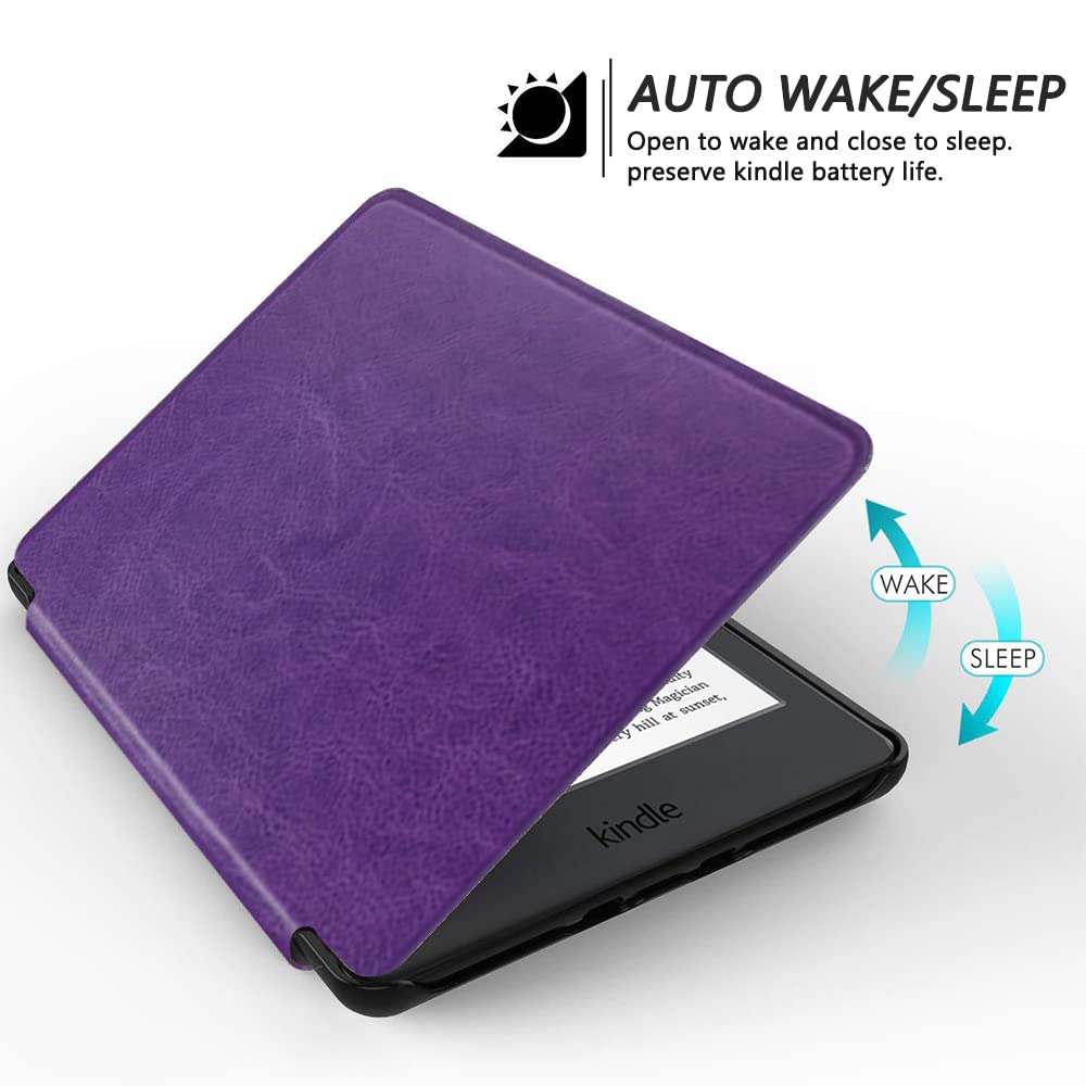 Scsvpn Case For Kindle Paperwhite   All New Lightweight Pu Leather Smart Cover With Hand Strap, Auto Wake/Sleep For 6.8'' Kindle
