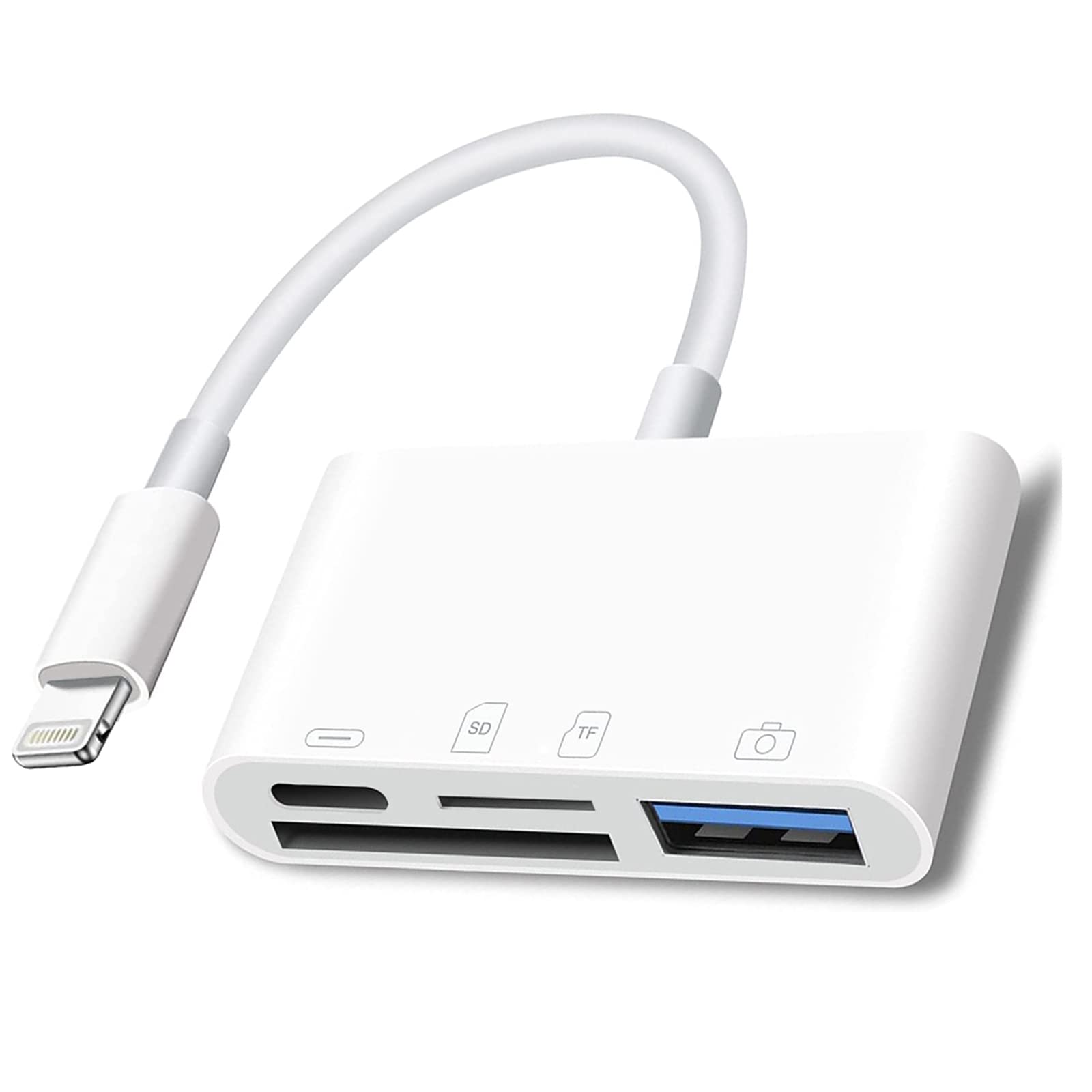 USB-C SD Card Reader for iPhone/iPad/Mac/Laptop, iMac/iPad Pro/MacBook Pro, Galaxy, MicroSD/SD (Dual Interface)