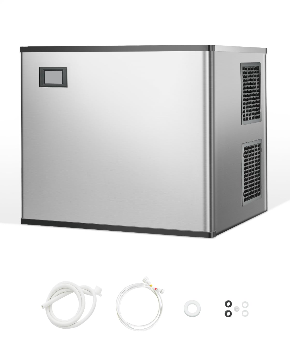 VEVOR Commercial Ice Maker Machine-Head 800 lbs/24 h, 26 Inch Stainless Steel Industrial Ice Machine, Self-Cleaning and Schedule