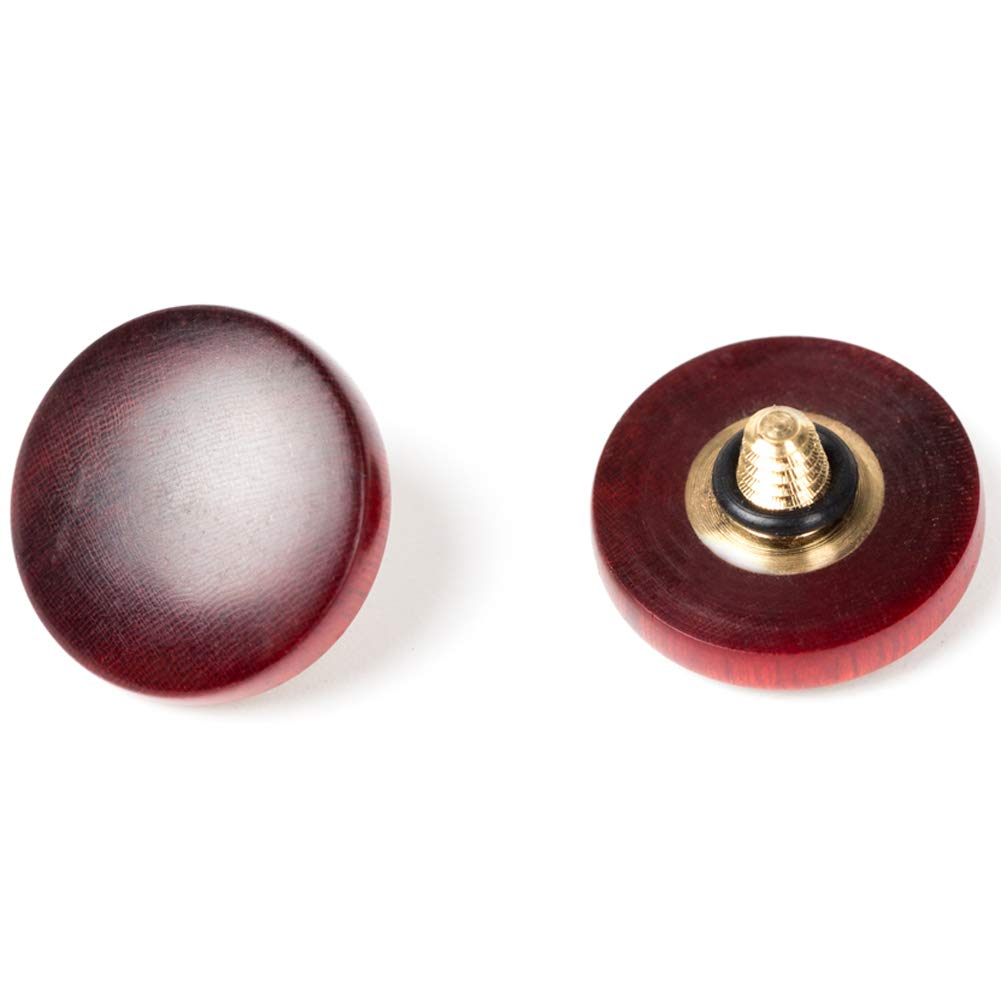 Vko Wood Soft Shutter Release Button,Delicate Camera Shutter Button 12Mm Convex Surface Red 1 Pcs (Wood Grain Random)