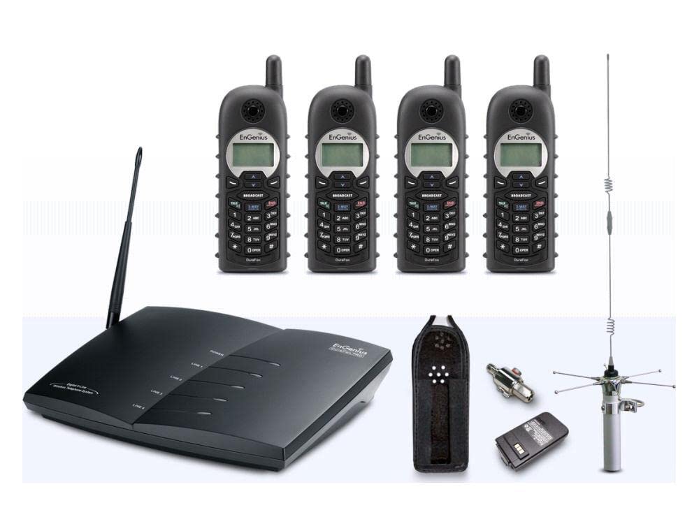 Engenius Technologies,Inc Engenius Technologies,Inc Durapro Pib20L Ind Durafon Pro Base / (4) Handset Bundle W/20M Internal Ante