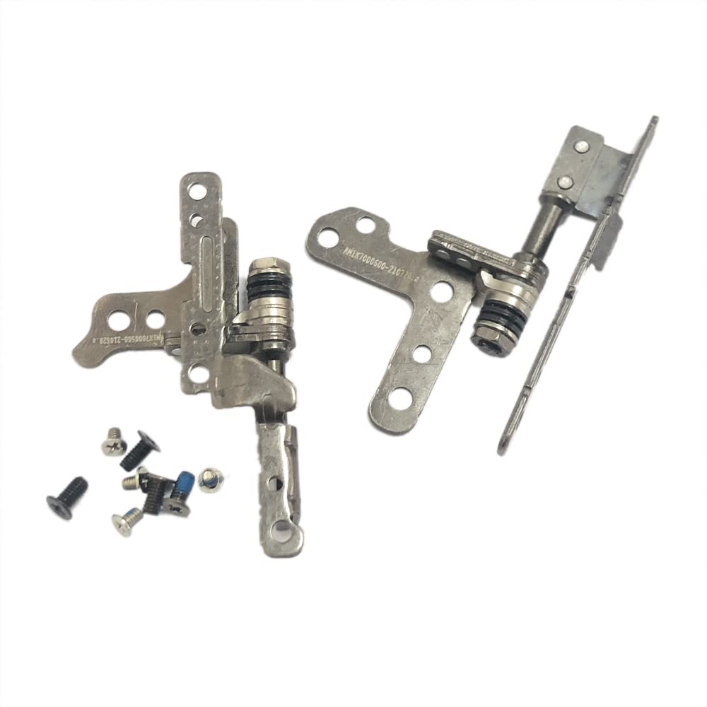 Zahara Lcd Screen Hinges Left + Right Set With 8 Screws Replacement For Lenovo Ideapad 5 15Iil05 81Yk /5 15Are05 81Yq /5 15Itl05