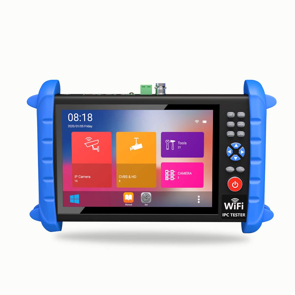 7 Inch Ip Camera Tester Security Cctv Tester Monitor Support 6K Ip/Coax/Analog Camera With Hdmi In&Out/Power Output/Ptz Control/