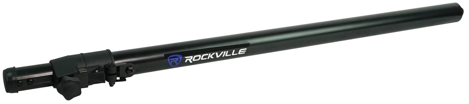 Rockville Gaspole-B M20 Threaded Air Assist Subwoofer-Speaker Pole Mount Stand, 33.5-55 Adjustable Height, 140 Lb Capacity, 35Mm