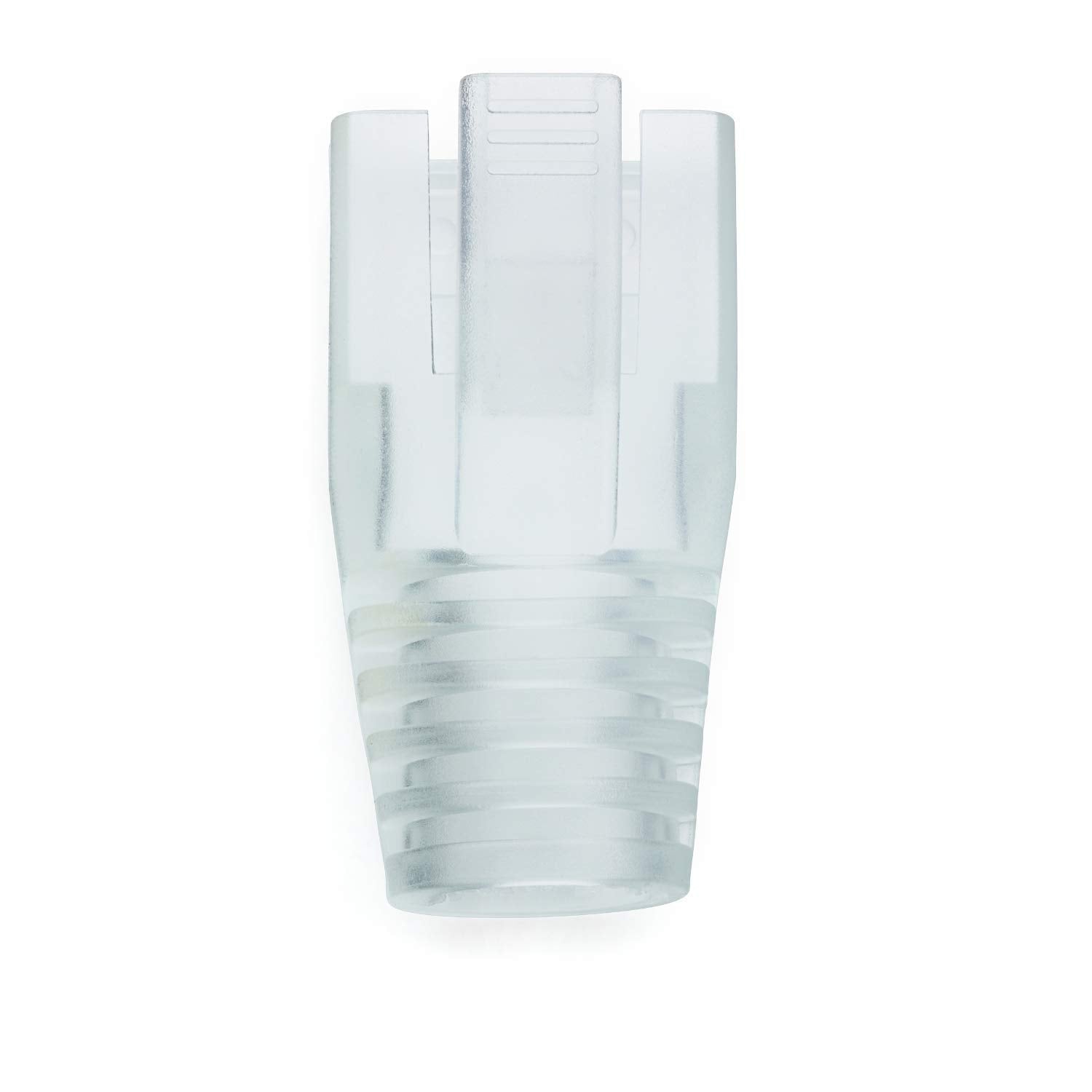 Truecable Rj45 Strain Relief Boots, 7.0Mm Slip On Pvc Plug Cover, Transparent, 100 Pieces