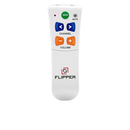 Flipper Big Button Remote For Seniors, Elderly   Universal Tv   Set Favorite Channels   Learning   Supports Ir Devices