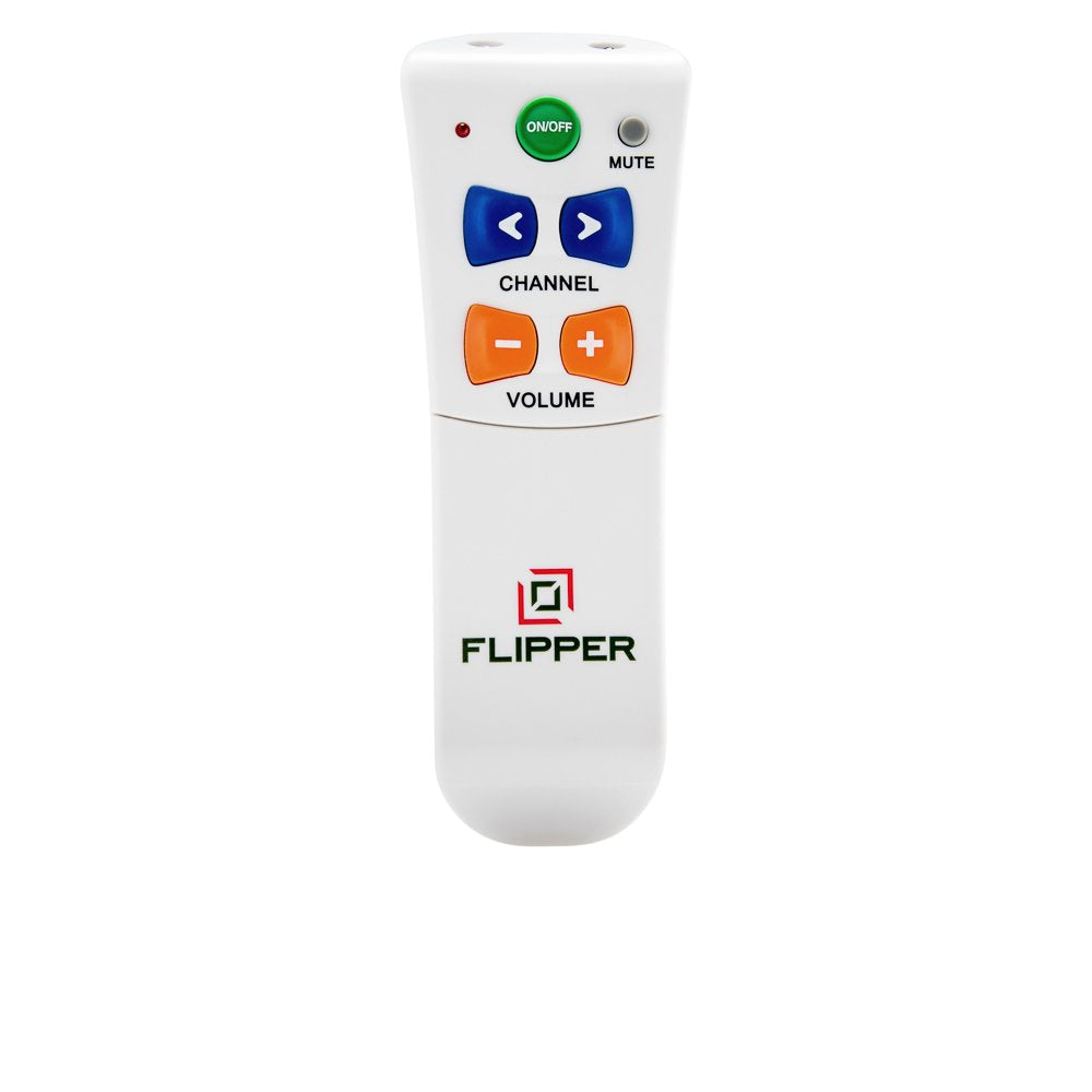 Flipper Big Button Remote For Seniors, Elderly   Universal Tv   Set Favorite Channels   Learning   Supports Ir Devices