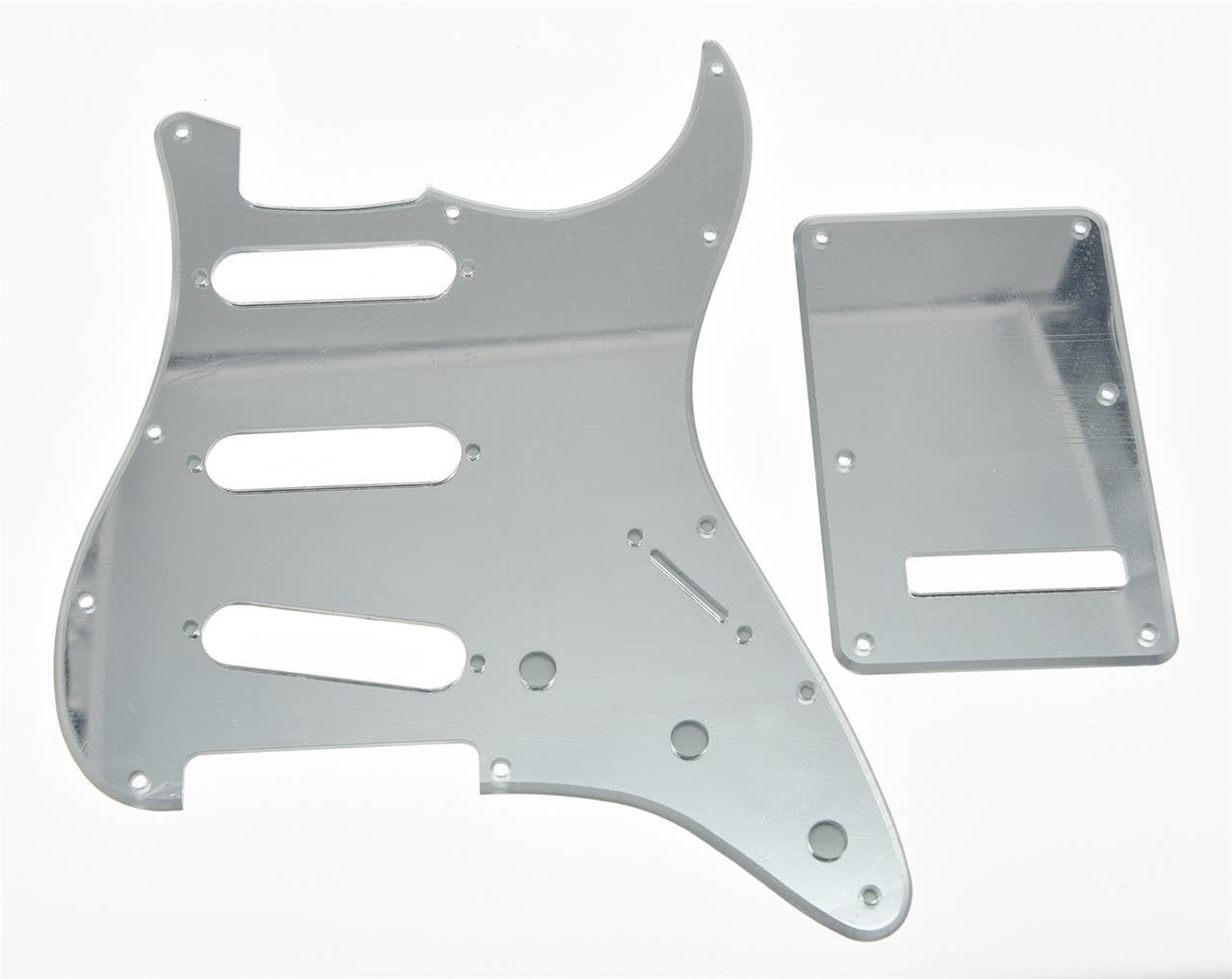 Kaish 11 Hole St/Strat Style Pickguard Sss Pick Guard With St Back Plate Tremolo Trem Cover For Usa/Mexico Stratocaster/Strat Si