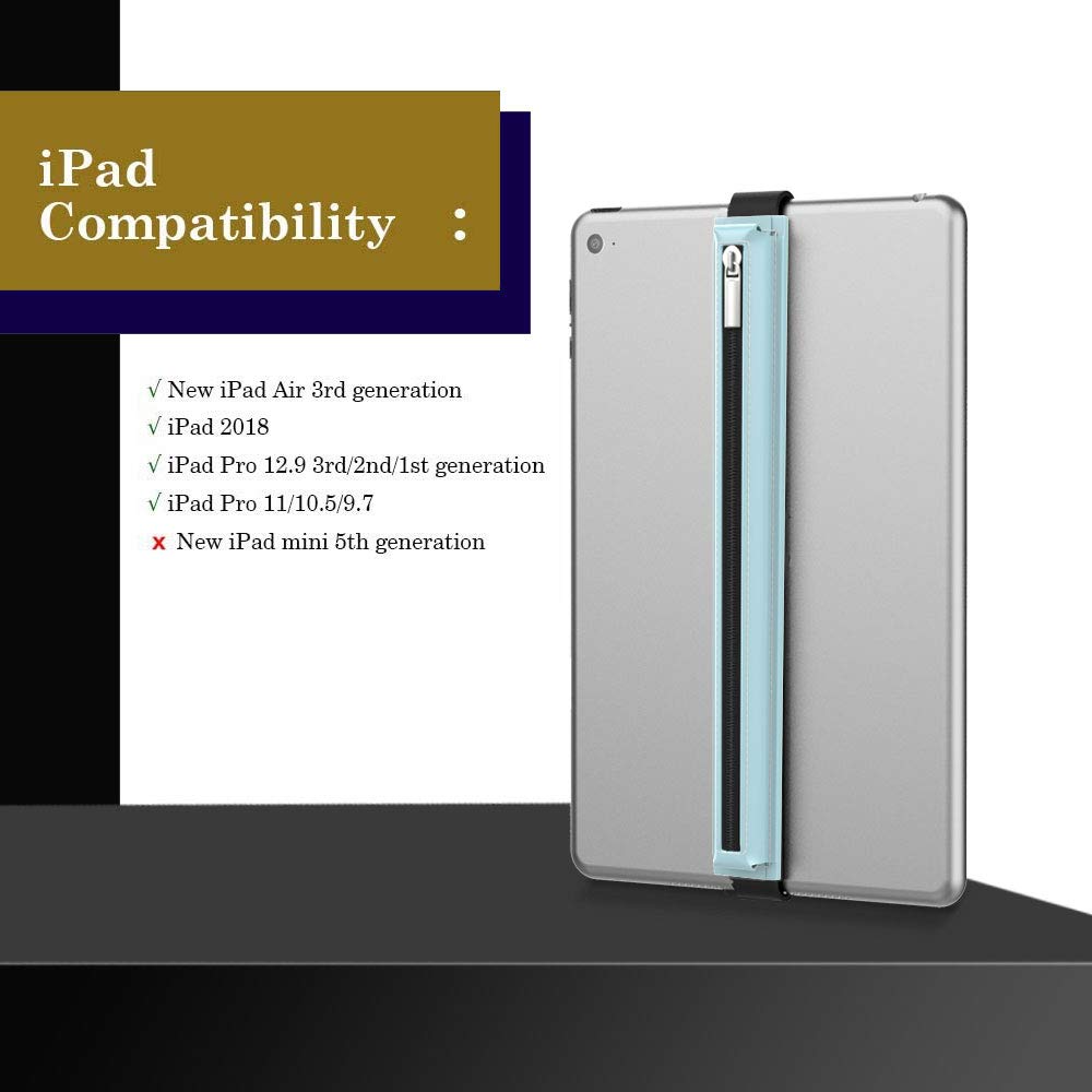 Moko Pencil Case Fit Apple Pencil 1St/2Nd, Pencil Sleeve Pu Leather Zipper Pouch Cover Fit New Ipad 10Th Generation 2022, Ipad 9