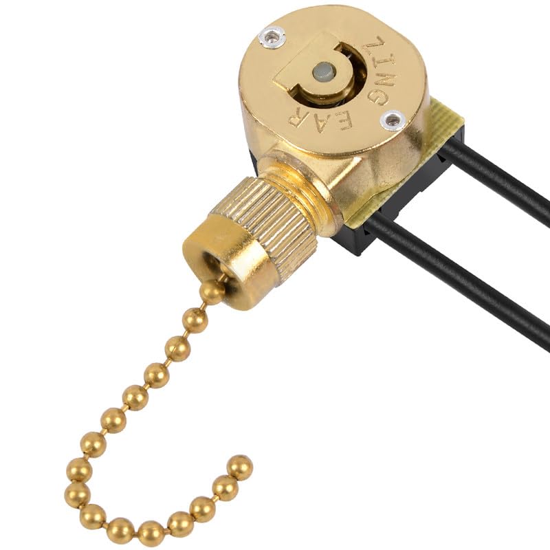 Ceiling Fan Switch Zing Ear Ze 109M Pull Chain Switch On/Off Light Switch For Hunter Ceiling Fan Light Lamp Replacement