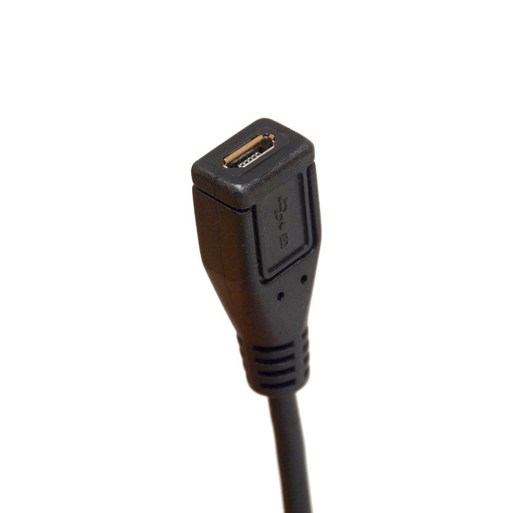 Bshtu Micro B 5 Pin Right Angle 90 Degree Extension Cable Male To Female Adapter 25Cm Syncing & Charging Usb Cable (Down)