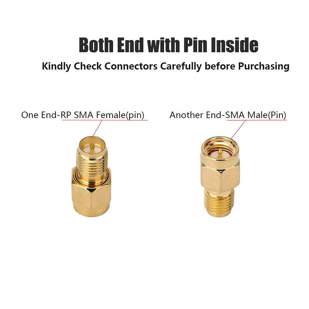Coronir (4Pack Sma Adapter Sma Male To Rp Sma Female Jack Connector For Rf Coax Cable Wi Fi Antenna/Signal Booster/Repeaters/Radio/Extension Cable/Fpv Drone