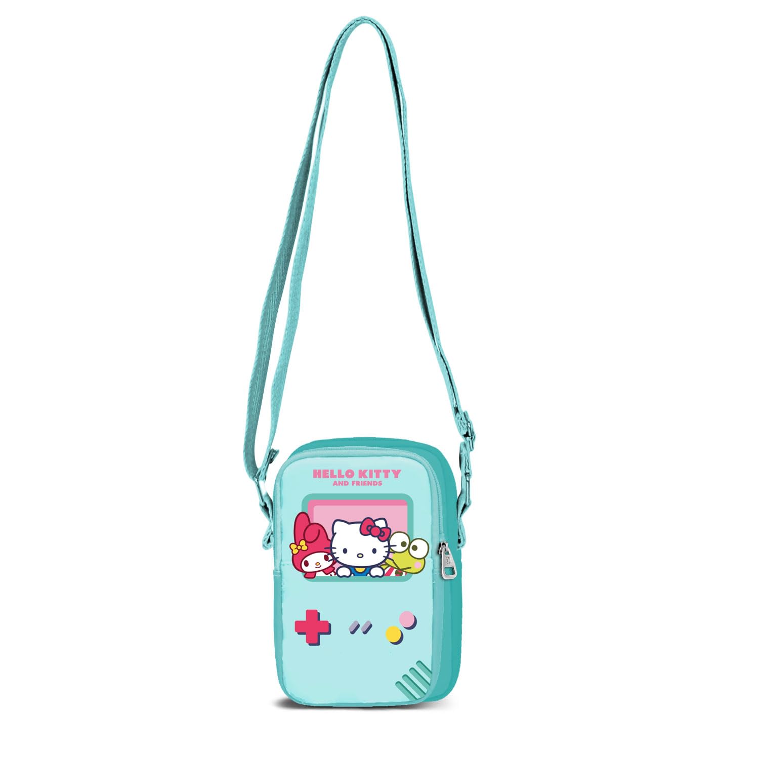 HELLO KITTY Unisex Kids Phone Crossbody Mobile Phone Shoulder Bag Lite 13 x 19 cm Turquoise