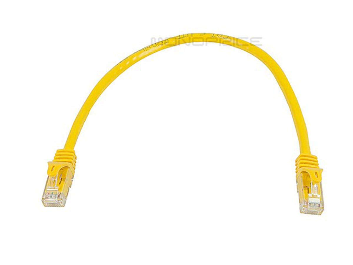 Monoprice Cat6 1Ft Yellow Patch Cable Utp 24Awg 550Mhz Pure Bare Copper Snagless Rj45 Flexboot Series Ethernet Cable