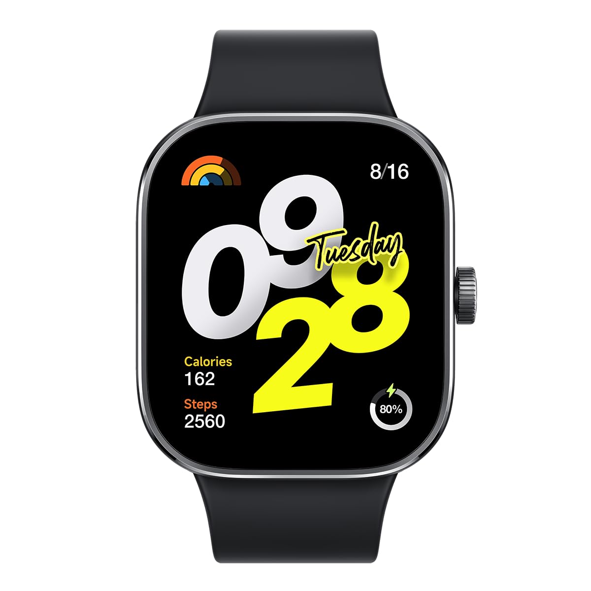 Xiaomi Redmi Watch 4 Smartwatch With 1.97' Amoled Display With 390 X 450 Pixels And 60Hz, Up To 20 Days Battery Life, Hyperos, Heart Rate And Blood Oxygen Measurements   Obsidian Black