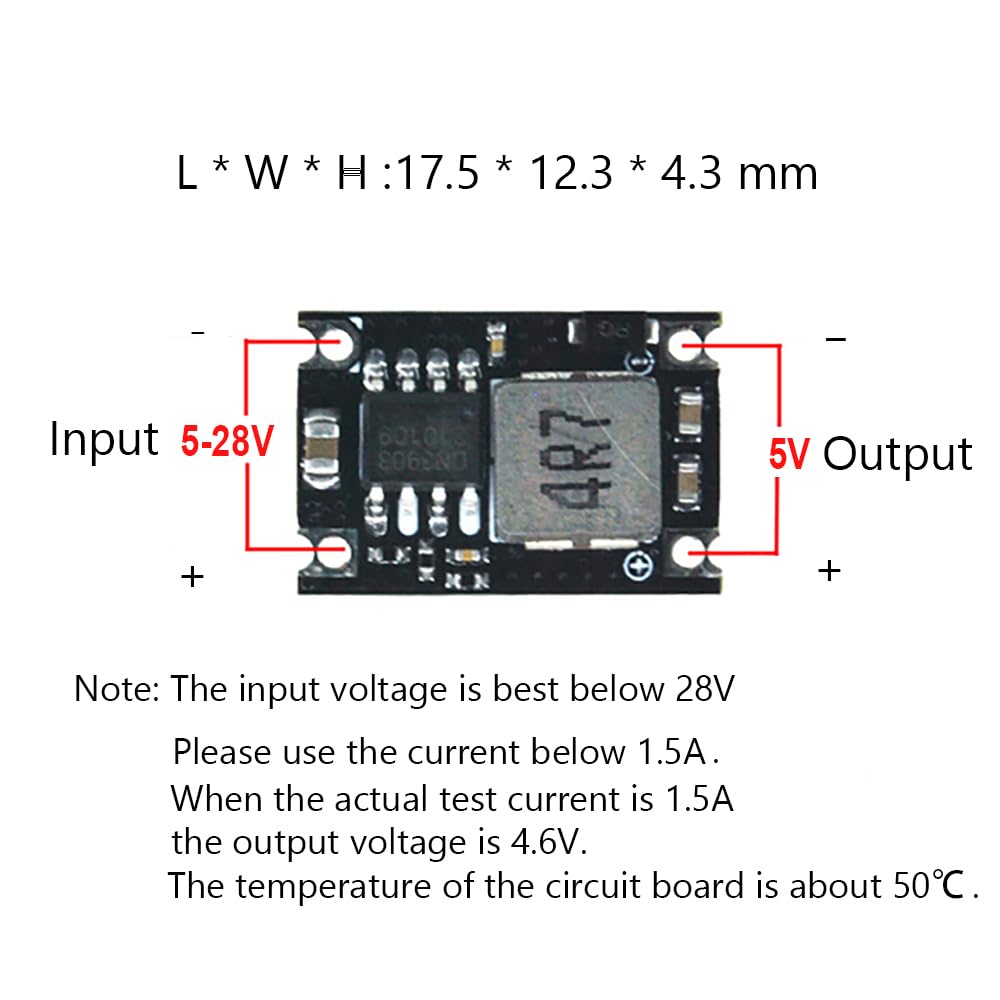 5V Regulator 5Pcs Mini Reducer Dc 5 30V 12V 24V Buck To 5V Buck Converter Board 1.8A Output Mini360 Small Size Aircraft Model Mp
