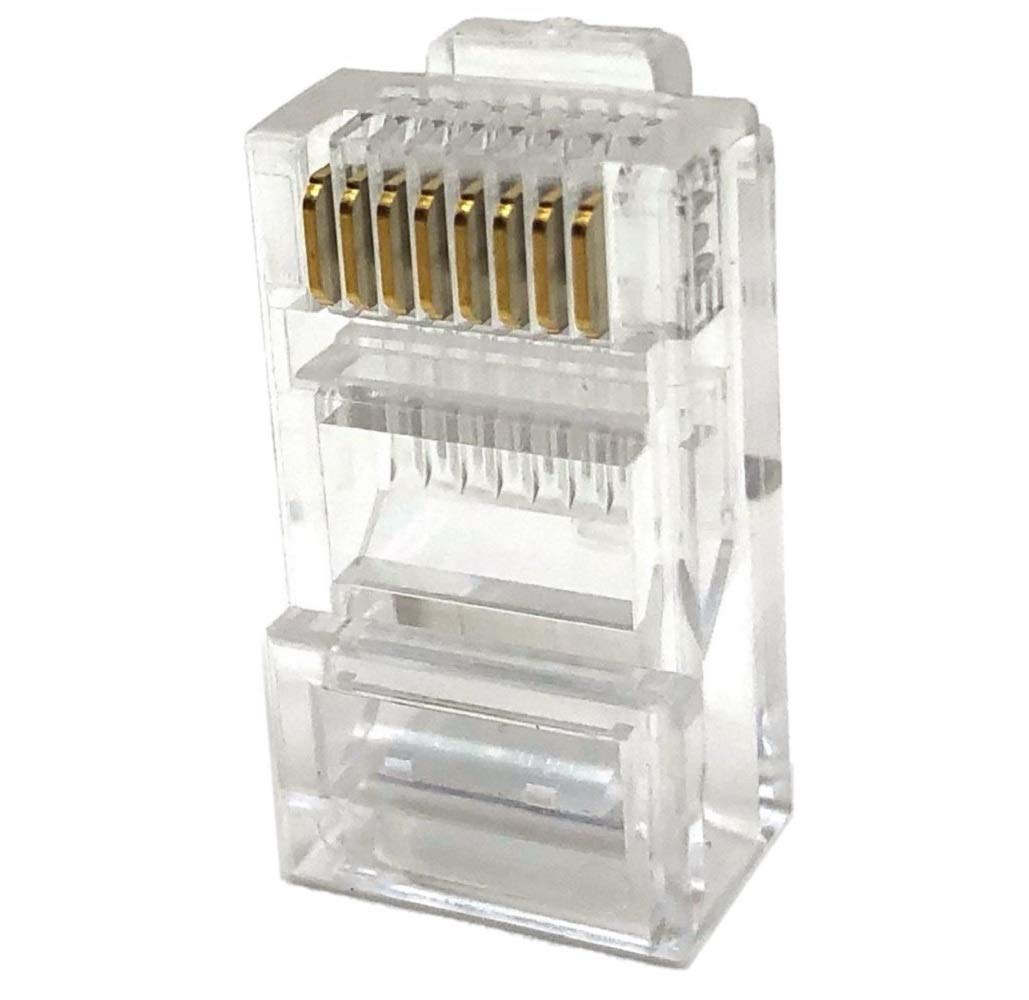 Micro Connectors, Inc. 100 Pack Cat5E Rj45 Modular Connector Plugs Pack (C20 088L5 100 )