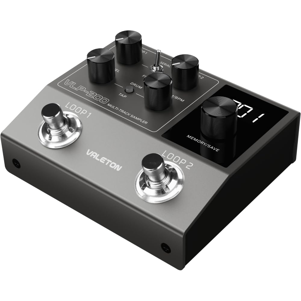Valeton Vlp-200 Multi-Track Sampler - Two Full-Featured Loopers And A Variety Of Drum Rhythm Patterns