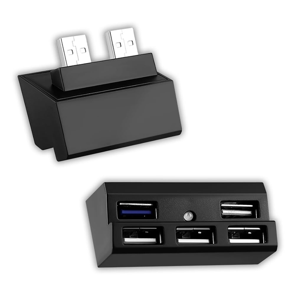 OSTENT USB 2.0 3.0 Hub Host Port Extend Adapter for Sony PlayStation 4 PS4 Pro Console