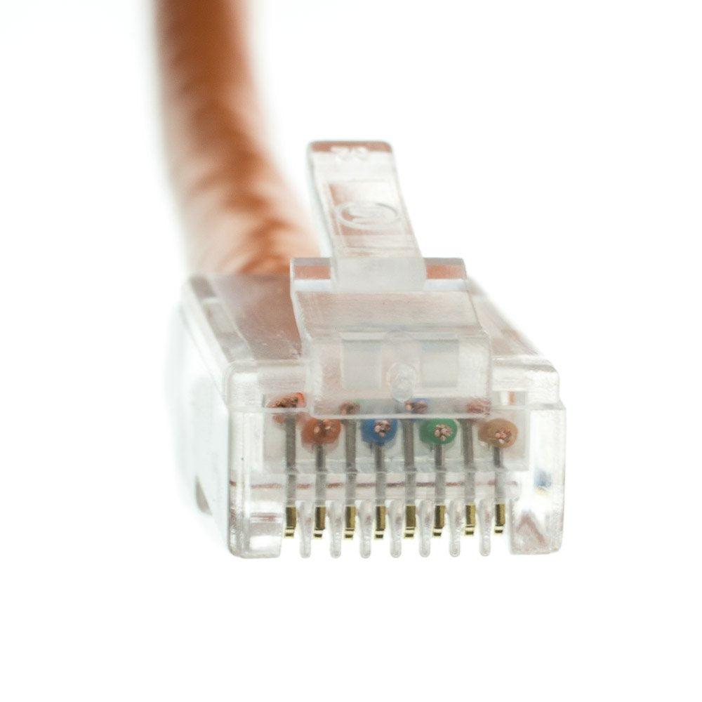 Cablewholesale 5 Foot Cat6 Orange Ethernet Patch Cable, Bootless, 24Awg Network Cable With Rj45 Gold Plated Connector, 4 Pair St