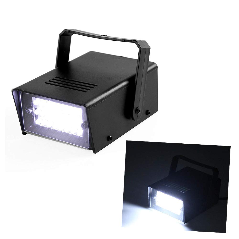 Mini White Strobe Stage Light With Super Bright 24 Leds Adjustable Speed Flash Party Lighting Dance Lights Best For Home Room Pa