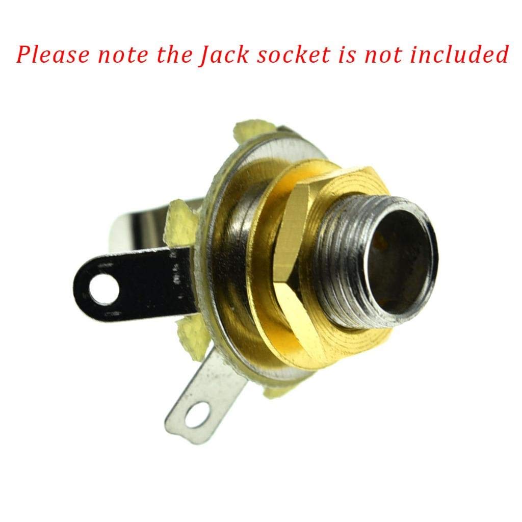 Dopro 20* Guitar Input Output Jack Socket Nut And Washer Guitar Metric Jack Nuts For Import Guitars Gold