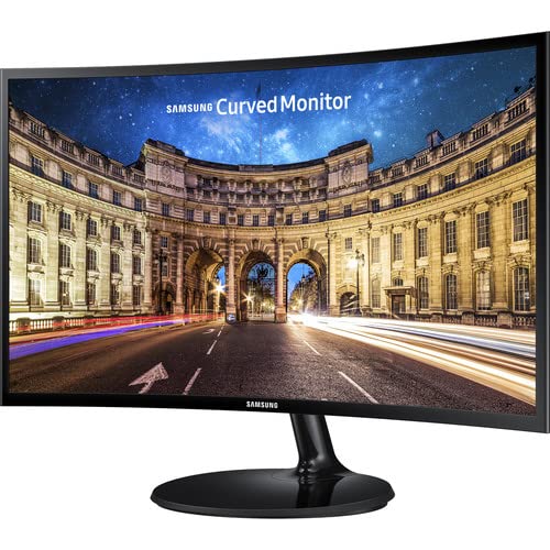Samsung Cf390 27'' 16:9 Curved Lcd Fhd 1920X1080 Curved Desktop Black Monitor For Multimedia, Personal, Business, Hdmi, Vga, Ves