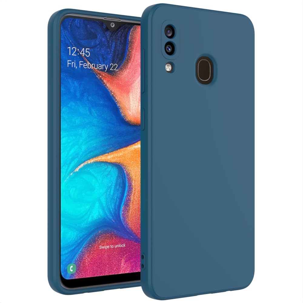 Wogroo For Samsung Galaxy A20 Case Dark Blue, A30 Case Scratch Resistant With Soft Touch, Slim Thin Phone Cover For Samsung Gala
