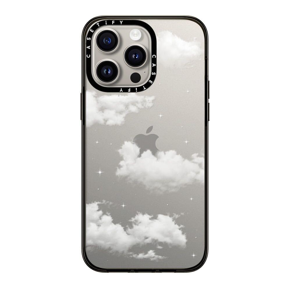 Casetify Compact Iphone 15 Pro Max Case [2X Military Grade Drop Tested / 4Ft Drop Protection]   Cloud Prints   A Dream   Clear B