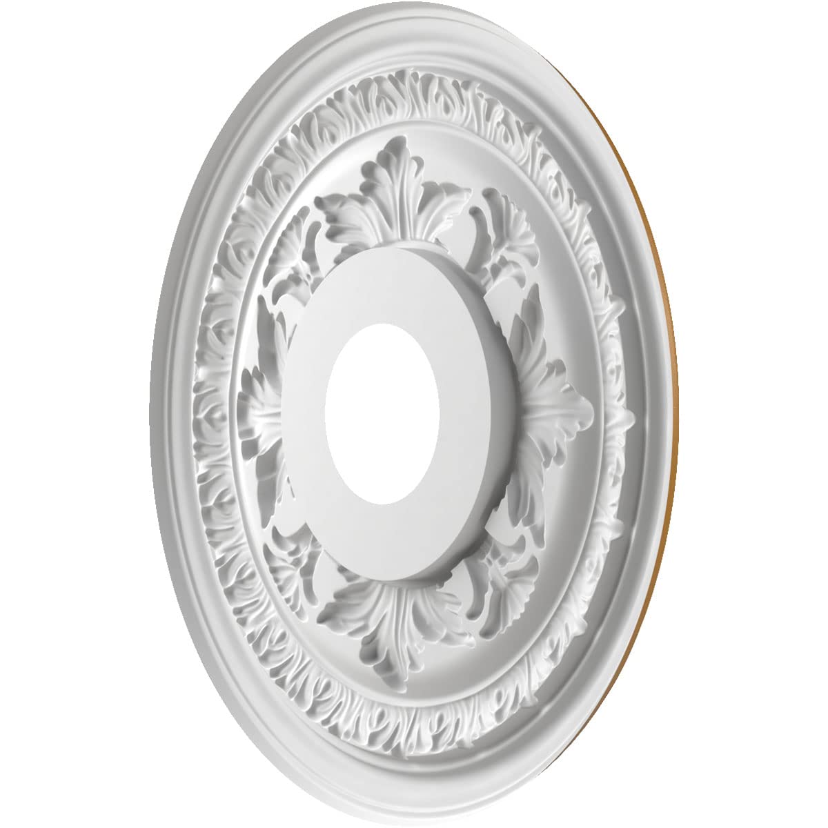 Ekena Millwork Cmp16Badvg Baltimore Thermoformed Pvc Ceiling Medallion (Fits Canopies Up To 6 1/2''), 16''Od X 3 1/2''Id X 1''P,