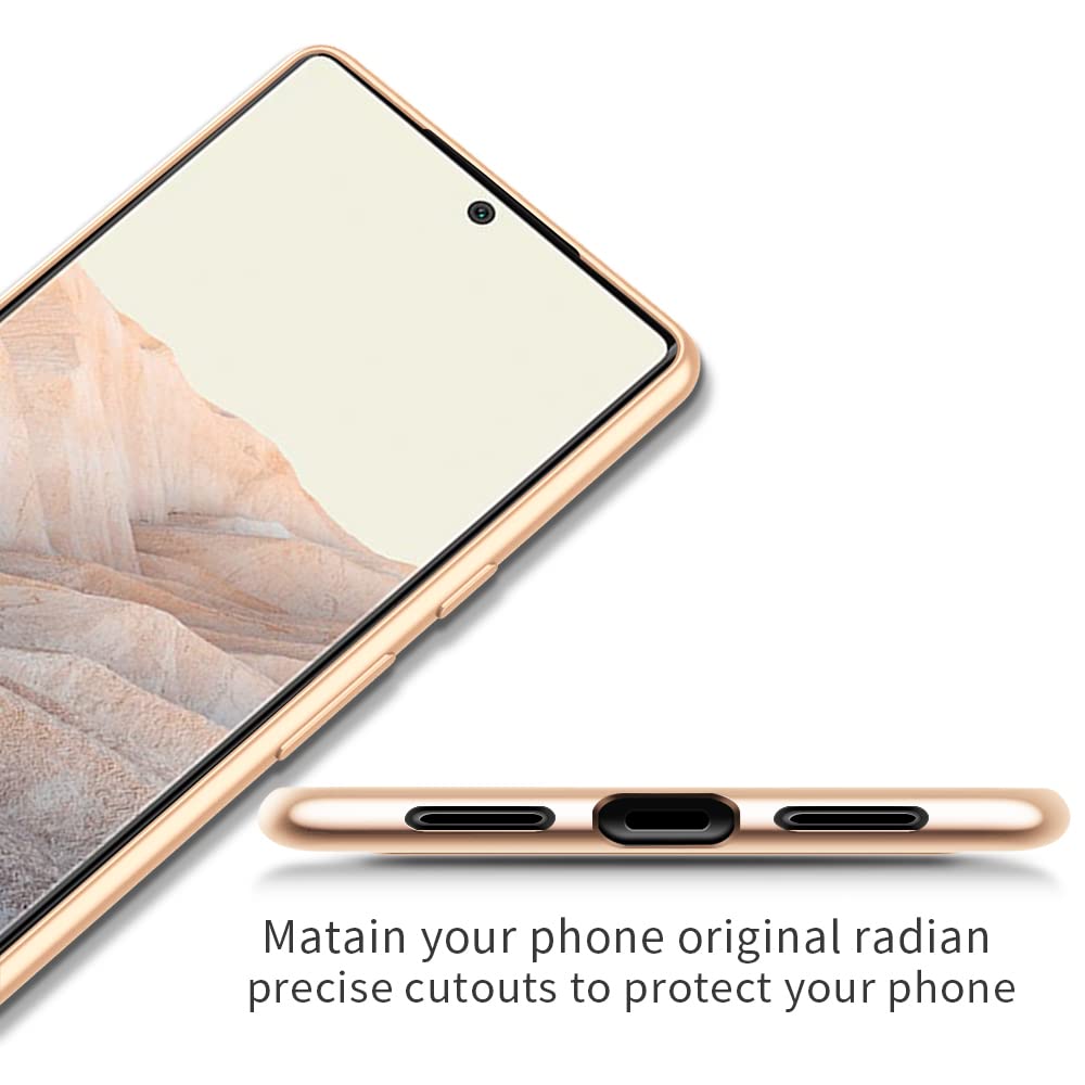 X-level Google Pixel 6 Pro Guardian Series Ultra-Thin Slim Fit TPU Phone Case Gold