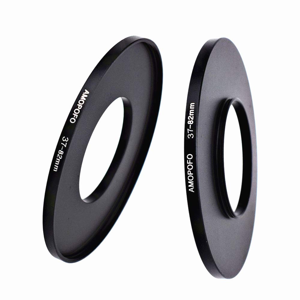37Mm To 82Mm Step Up Lens Adapter Ring For Canon,Nikon,Sony,Fuji, Camera Lens Uv,Nd,Cpl Camera Filters,With Matte Black Electroplated Finish, Ultra Slim (37 To 82Mm)