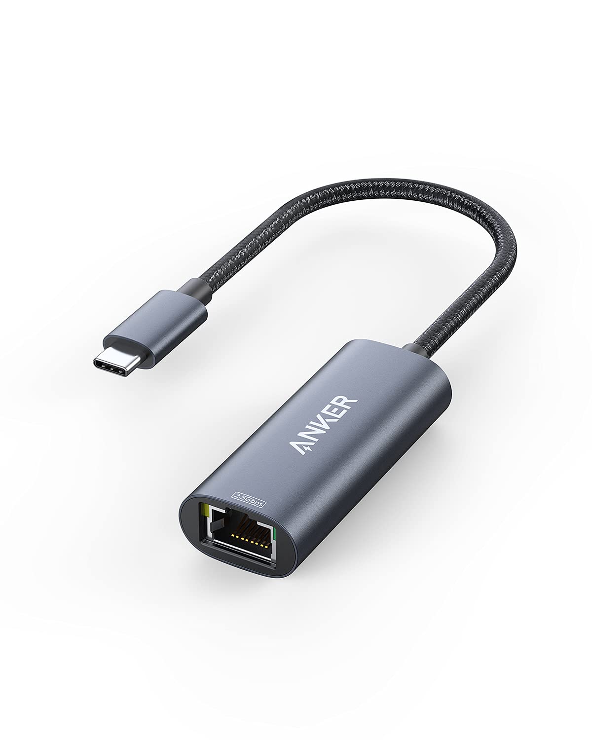 Anker Usb C To 2.5 Gbps Ethernet Adapter, Powerexpand Usb C To Gigabit Ethernet Adapter, Aluminum Portable Usb C Adapter, For Ma