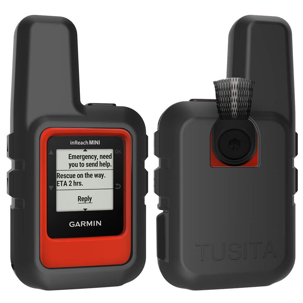 Tusita Silicone Case Compatible With Garmin Inreach Mini 2   Black