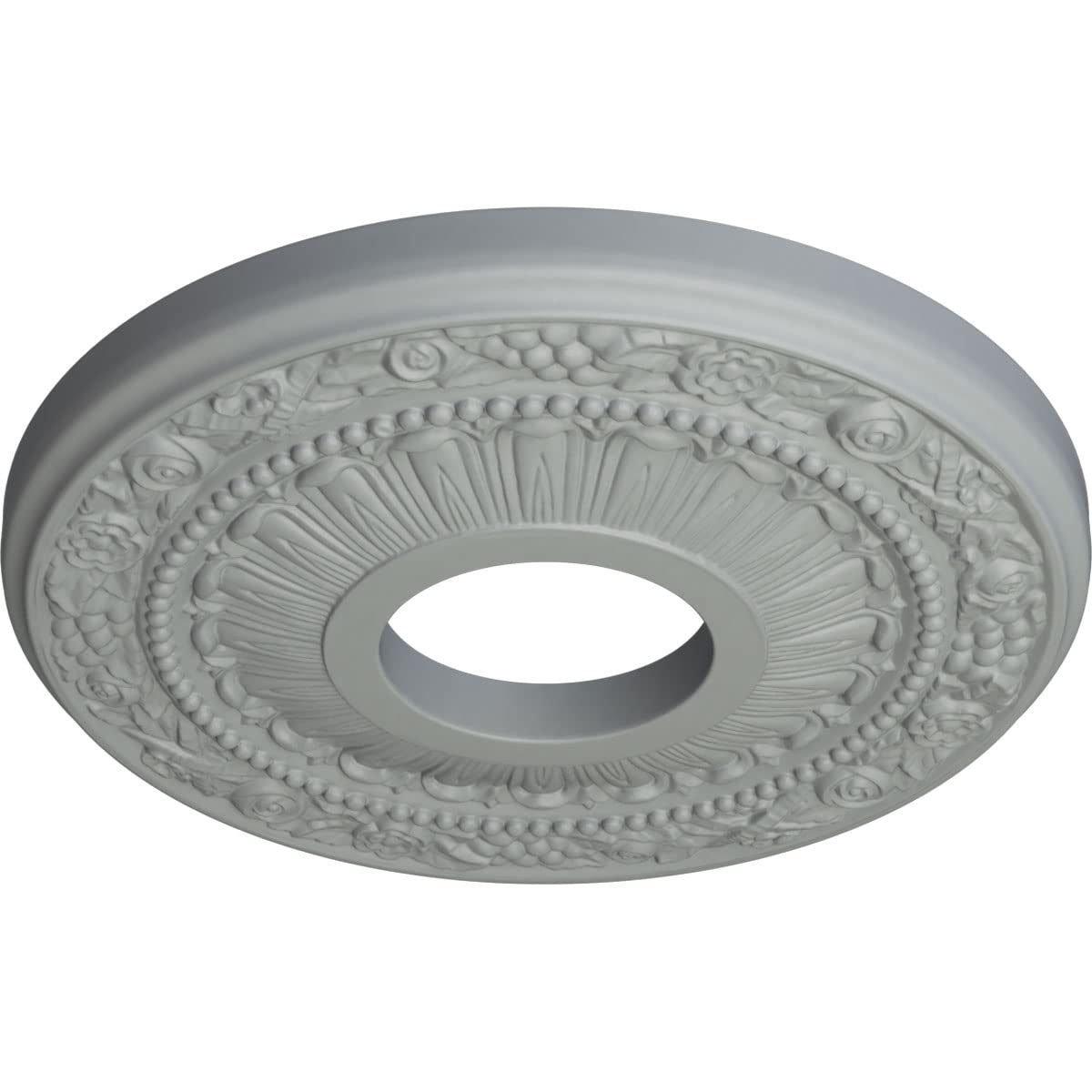 Ekena Millwork Cm12Na Nadia Ceiling Medallion, 12 1/8''Od X 3 5/8''Id X 7/8''P, Factory Primed
