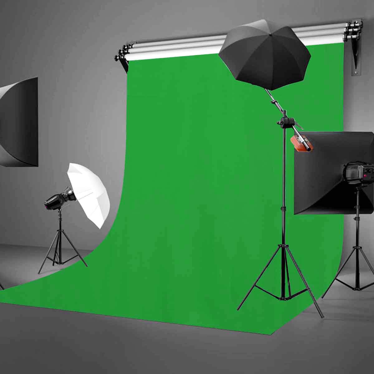 Lylycty Green Screen Key Backdrop, Polyester, 5X7 Ft, Photography Background, Machine Washable, Green, Ly166