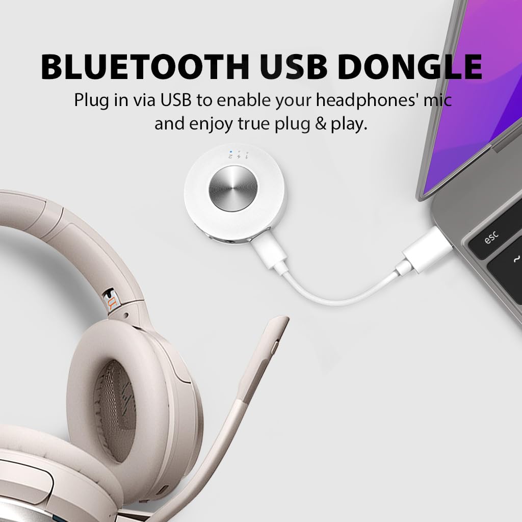 Avantree Soundjet R2   Bluetooth 5.3 Adapter For Airplane & Pc, Support Airpods (Pro) & Bluetooth Headphones, Aptx Adaptive & Lo