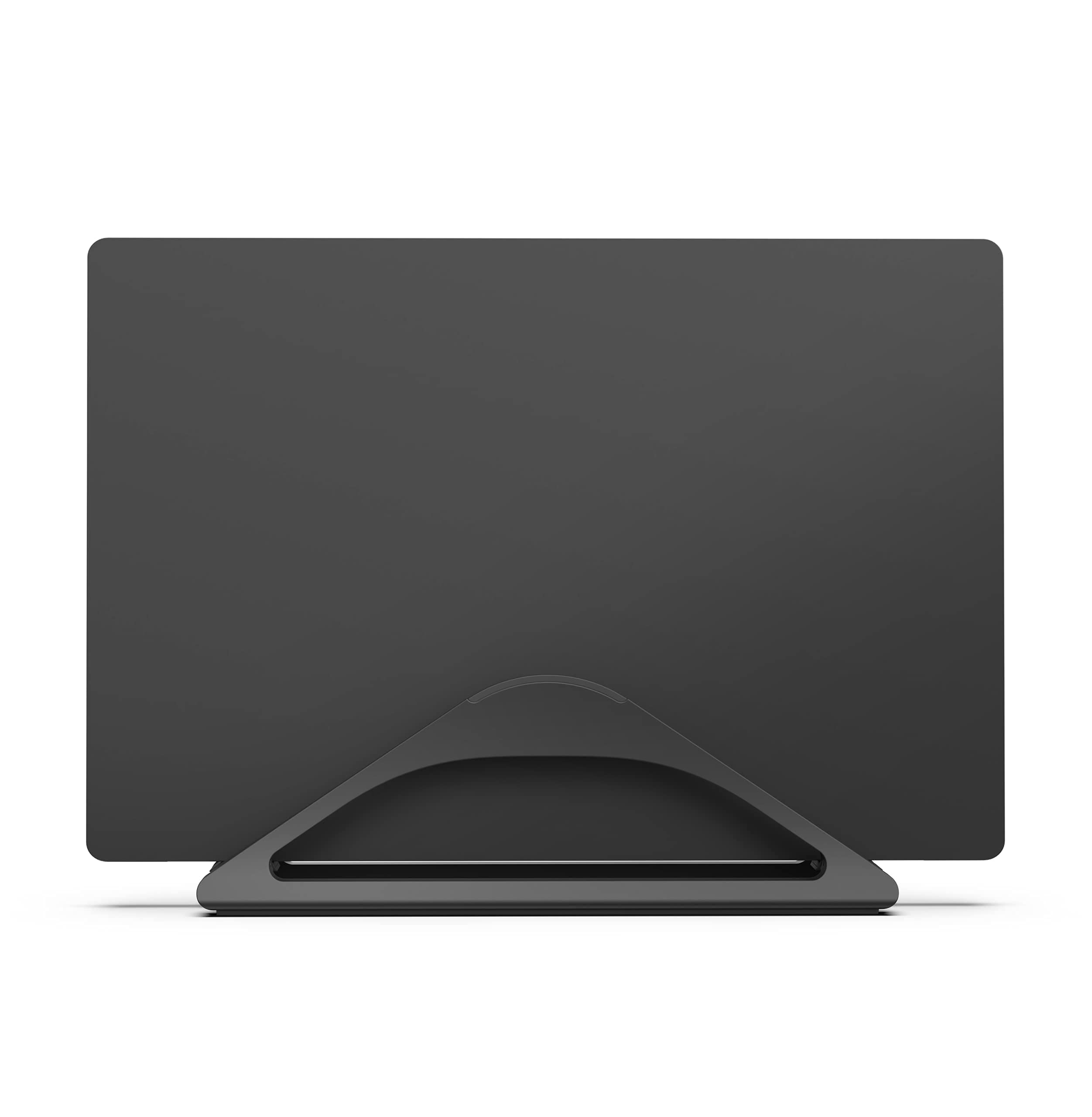 Humancentric Vertical Laptop Stand For Desks (Matte Black) | Adjustable Holder To Dock Apple Macbook, Macbook Pro, And Other Lap