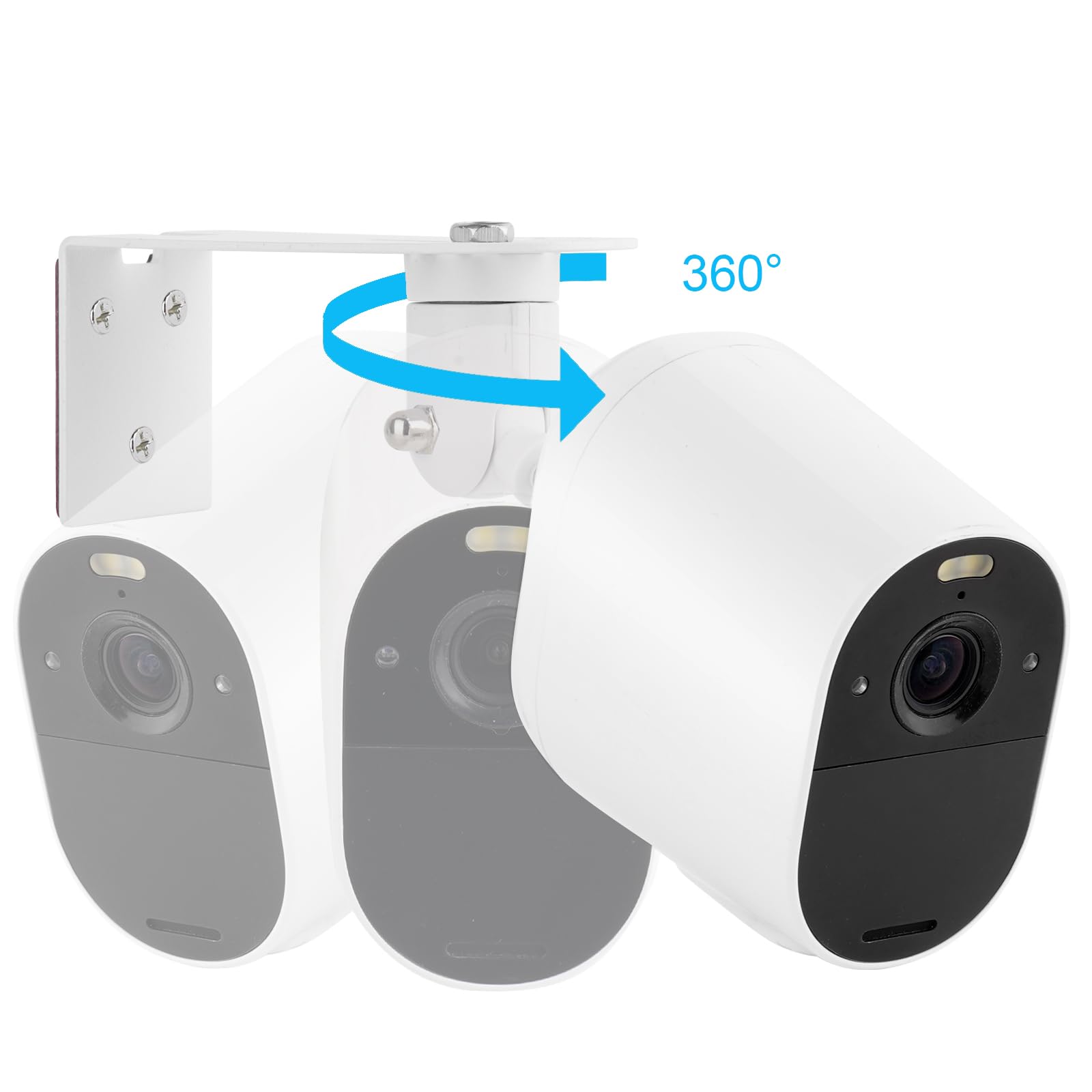 2Pack Adjustable Metal Camera Mount For Arlo Essential/Xl 2Nd Generation/Arlo Pro 4/Pro 3/Pro2/Pro/Pro 5S/Ultra2/Ultra, Mounting Bracket Outside For Arlo Camera,No Drill Vhb Stick Or Screws