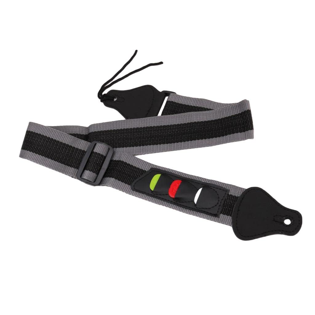 MERISHOPP Durable Guitar Bass Strap Pick Holders|AcousticElectric Guitar|Electric Guitar|Guitar Accessories
