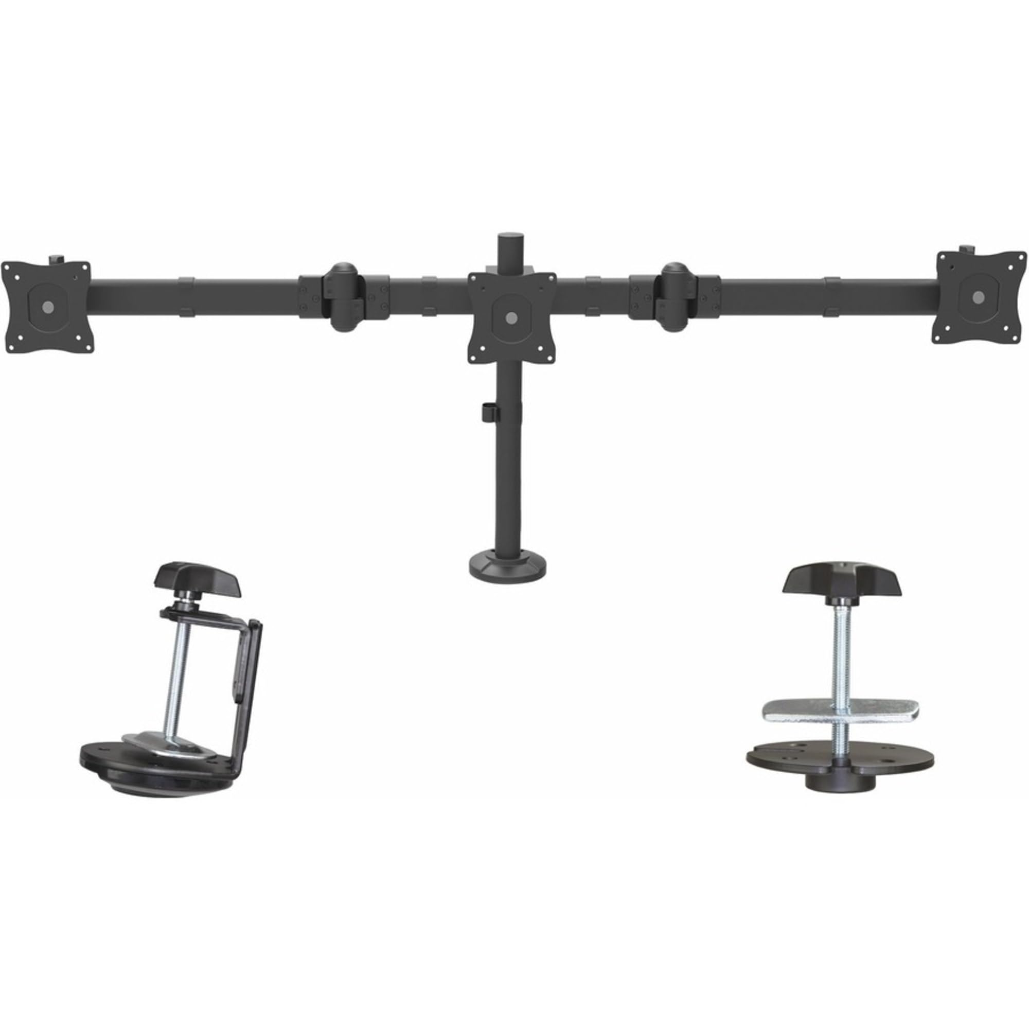 Startech.Com Desk Mount Triple Monitor Arm   Ergonomic Vesa 3 Monitor Mount Up To 27''   Articulating & Height Adjustable Pole M