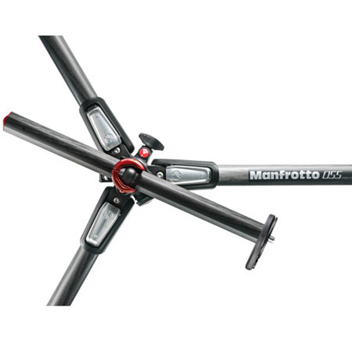 Manfrotto 055 3 Section Carbon Fiber Tripod With Horizontal Column