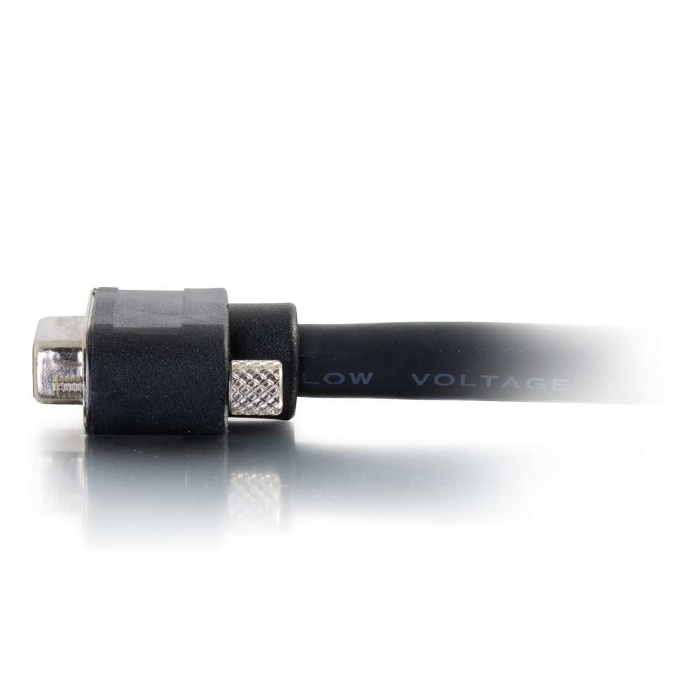 C2G 50227 Select Vga + 3.5Mm Stereo Audio And Video Cable M/M, In Wall Cmg Rated, Black (15 Feet, 4.57 Meters)