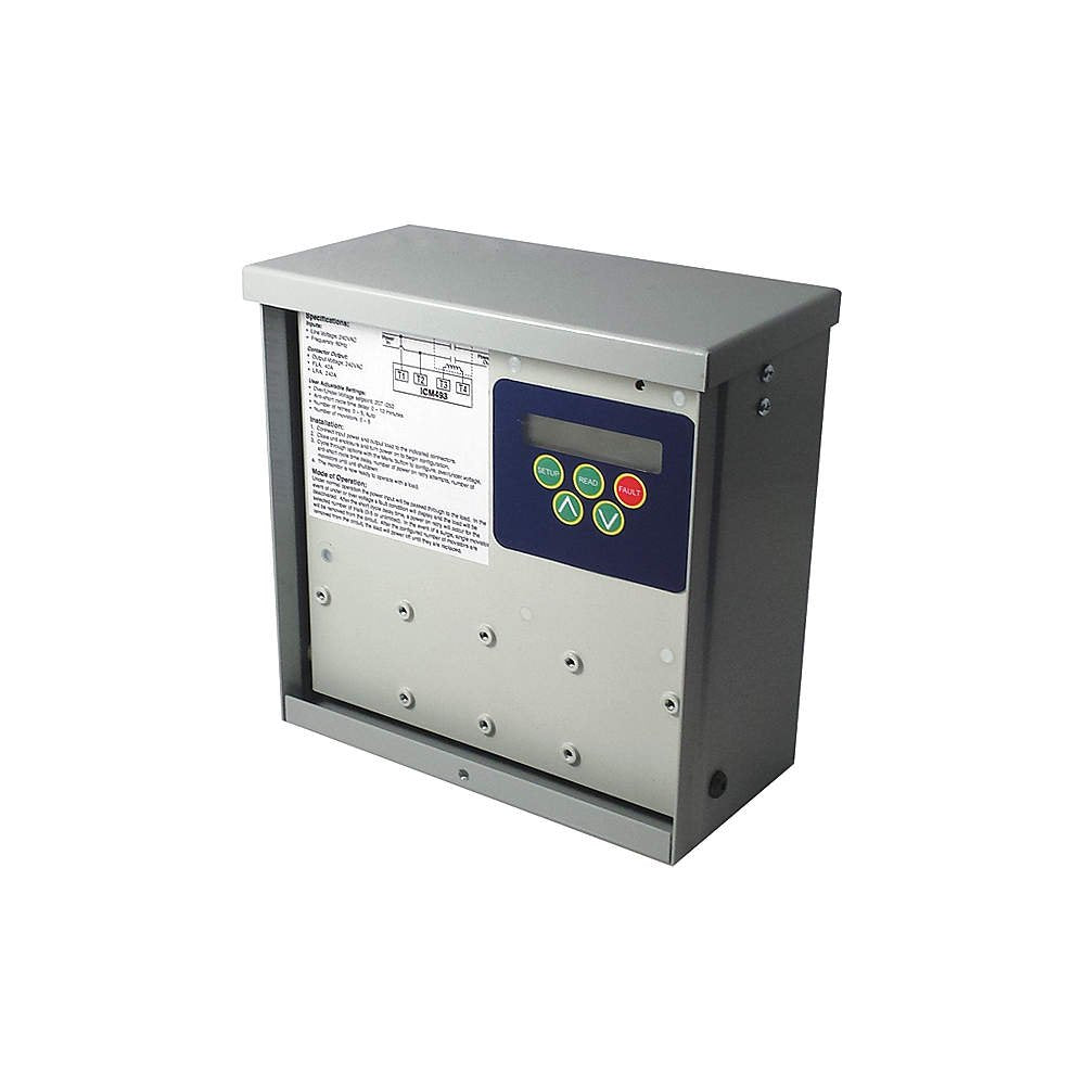 Icm Controls Icm493 Single Phase Monitor With Surge Supression,Multicolor